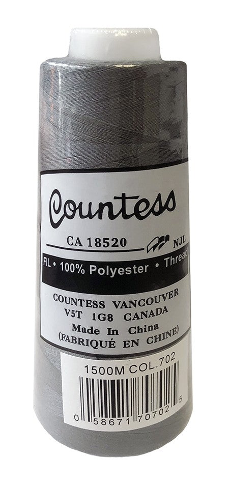 Countess Serger Thread, Polyester, 40/2, 1500M