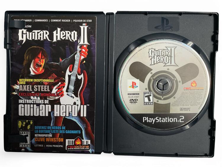 Guitar Hero II - Pack filaire Gibson rouge pour PlayStation 2 (occasion)