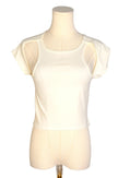 FOREVER 21 Women Crop Tops Regular fit in White - M