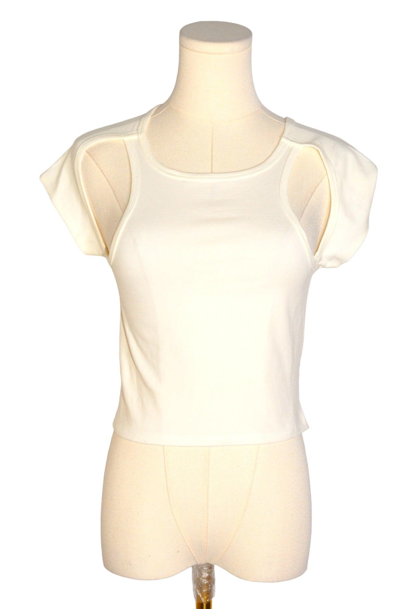 FOREVER 21 Women Crop Tops Regular fit in White - M