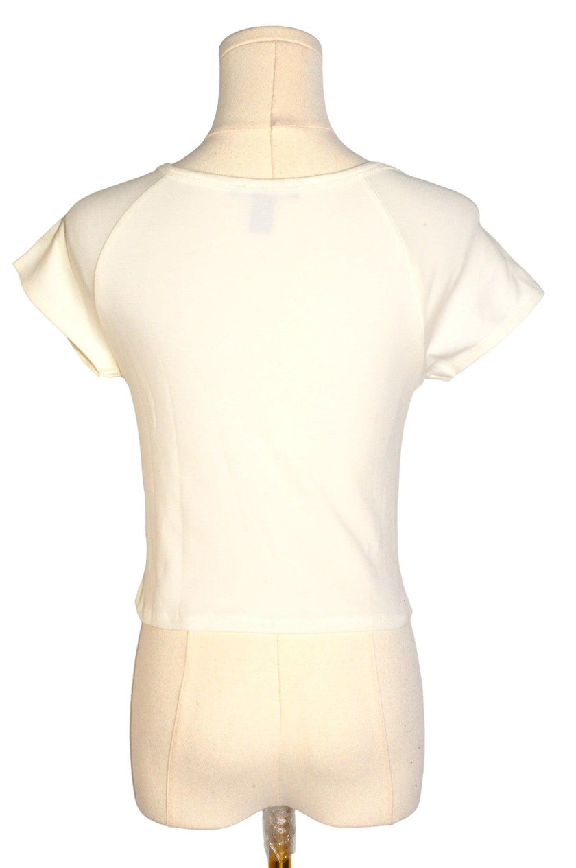 FOREVER 21 Women Crop Tops Regular fit in White - M