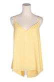 BABATON Women Silk Tops Regular fit in Yellow - M