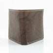 Men's Oil Pull Up Top Flap Bifold Wallet