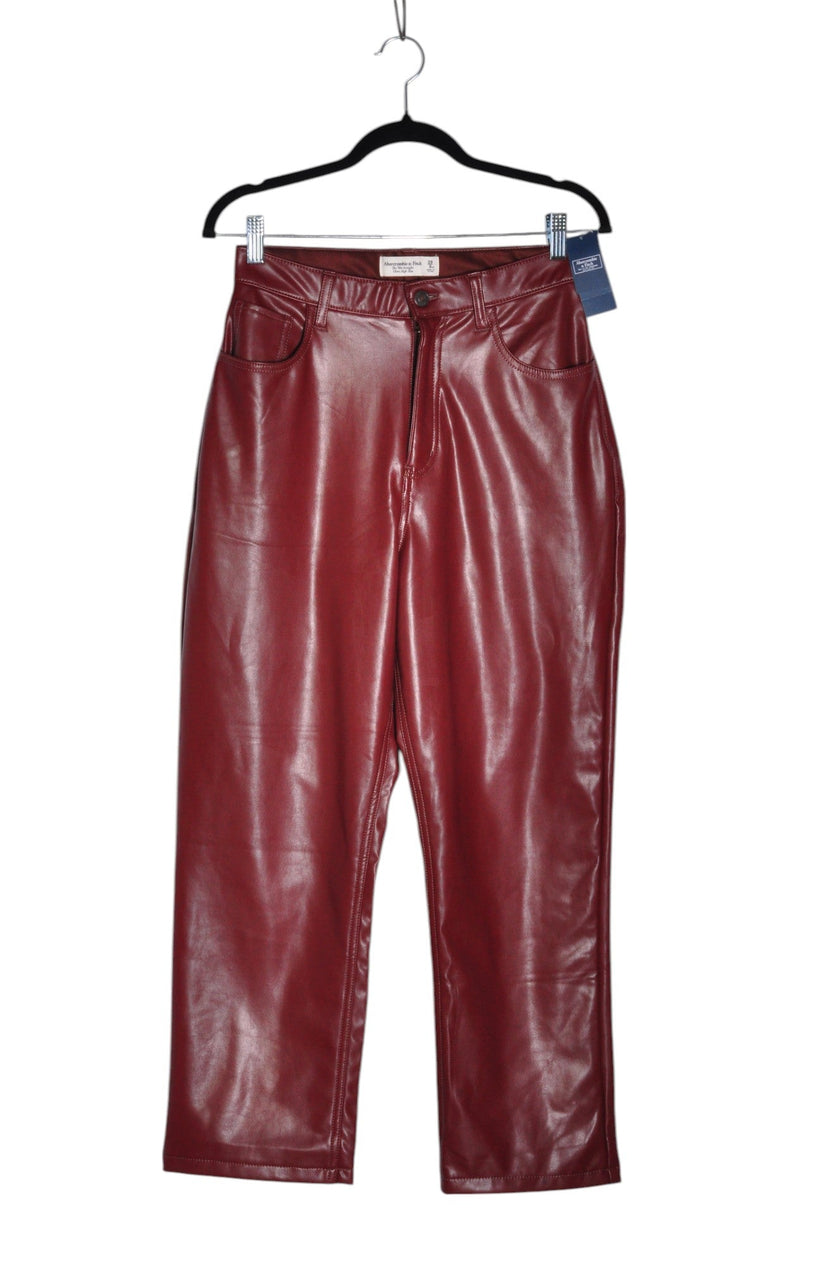 ABERCROMBIE & FITCH Women Work Pants Regular fit in Red - 29