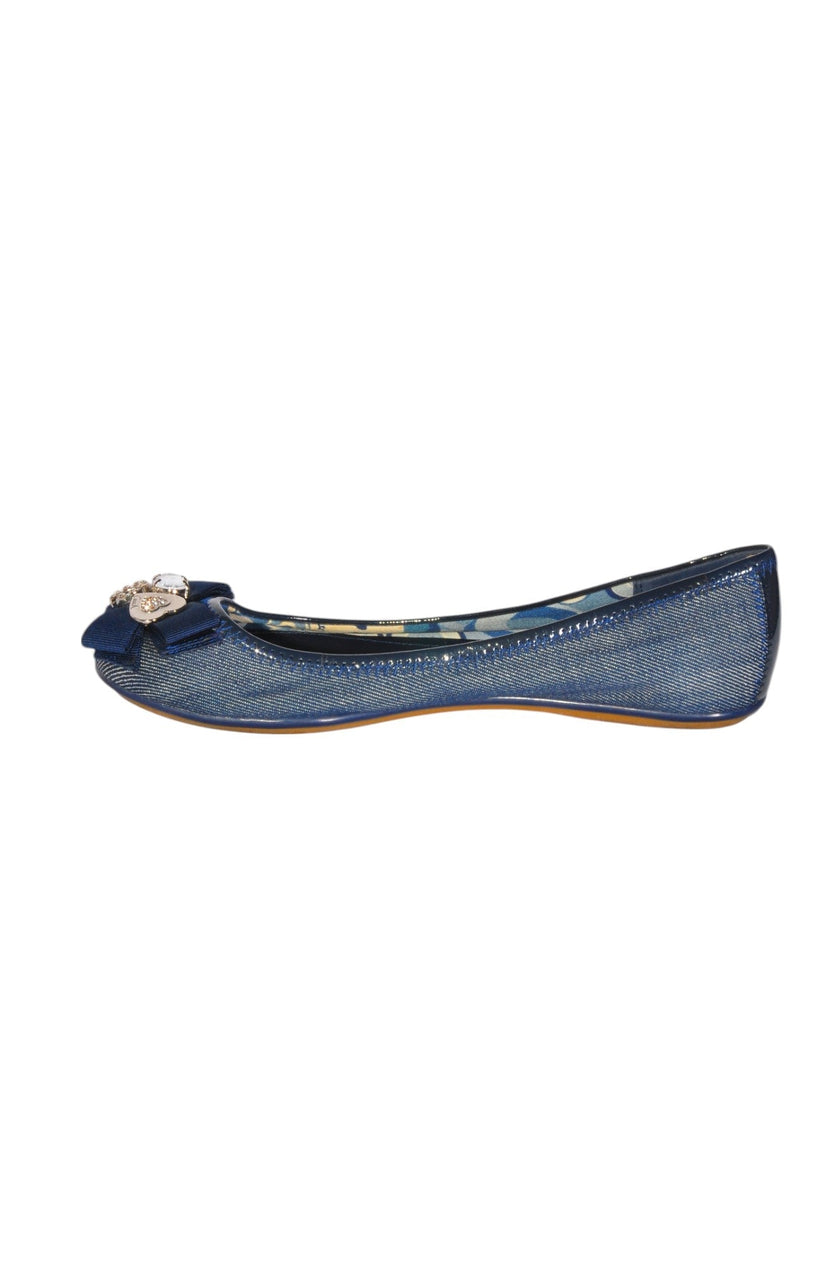 COACH Women Flat Shoes Regular fit in Blue - 6.5