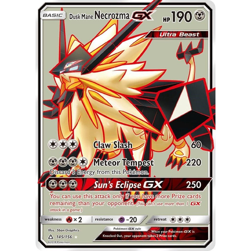 Dusk Mane Necrozma GX (Full Art) (145/156) (SM05)