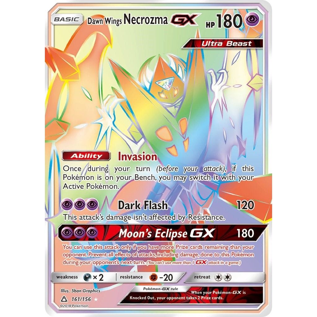 Dawn Wings Necrozma GX (Secret Rare) (161/156) (SM05)