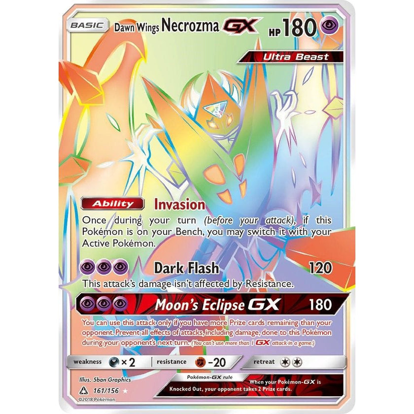 Dawn Wings Necrozma GX (Secret Rare) (161/156) (SM05)