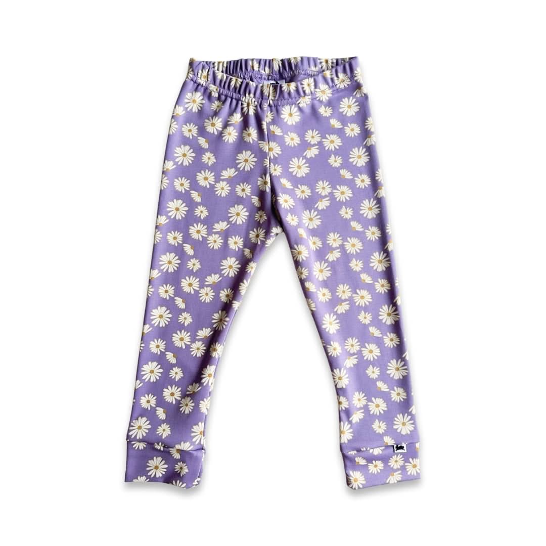 Kids' Bamboo Leggings | Blue Checkers