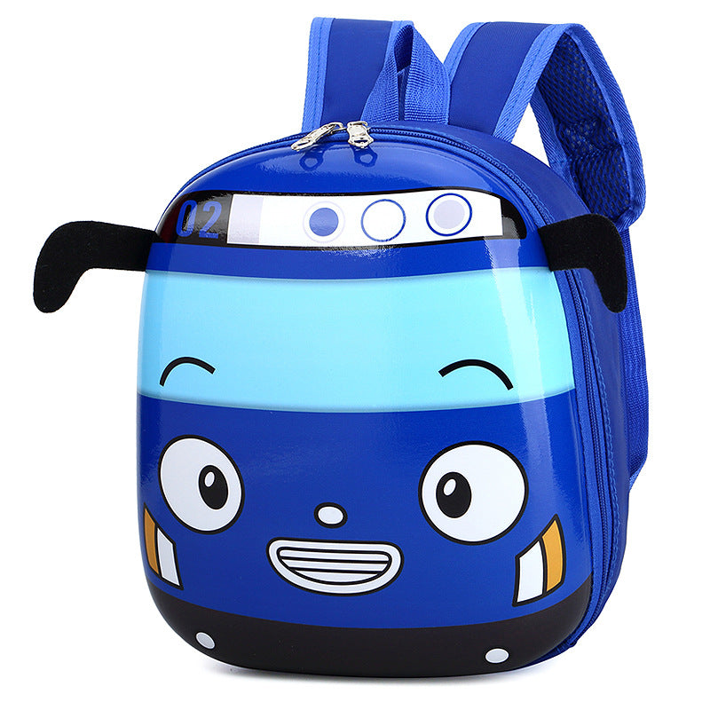 Cartoon Cute Car School Bag – Kids EVA Backpack | Green, Red, Blue & Yellow