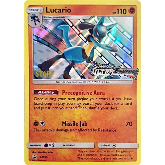 Lucario - SM95 (Prerelease) [Staff] (SM95) (SMP)