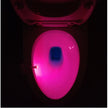 Motion-Sensor Toilet Night Light – 8 & 16 Colour LED, Battery Powered