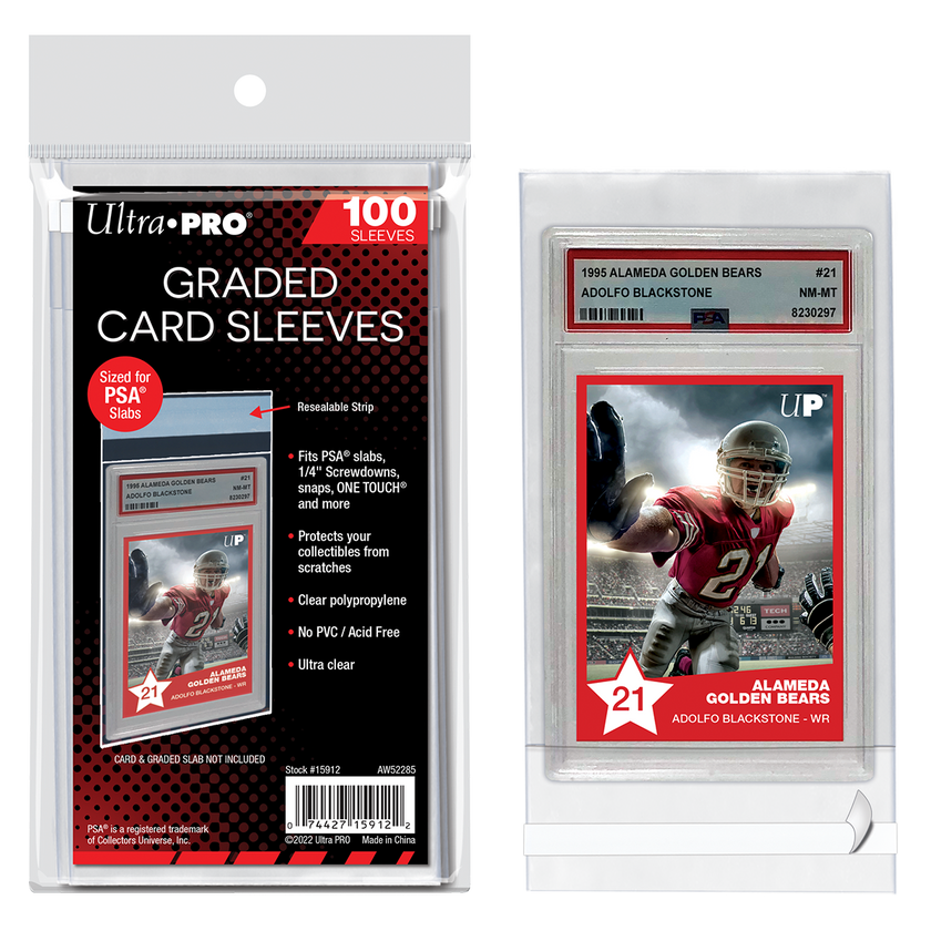 Ultra Pro - Graded Card Sleeves Resealable for PSA (100ct)