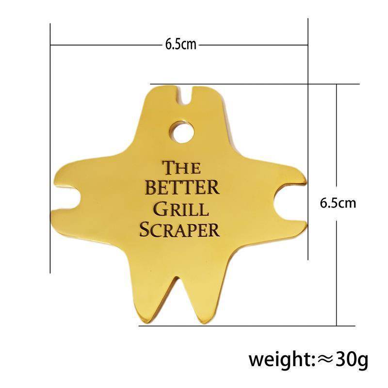 Stainless steel barbecue Grill scraper