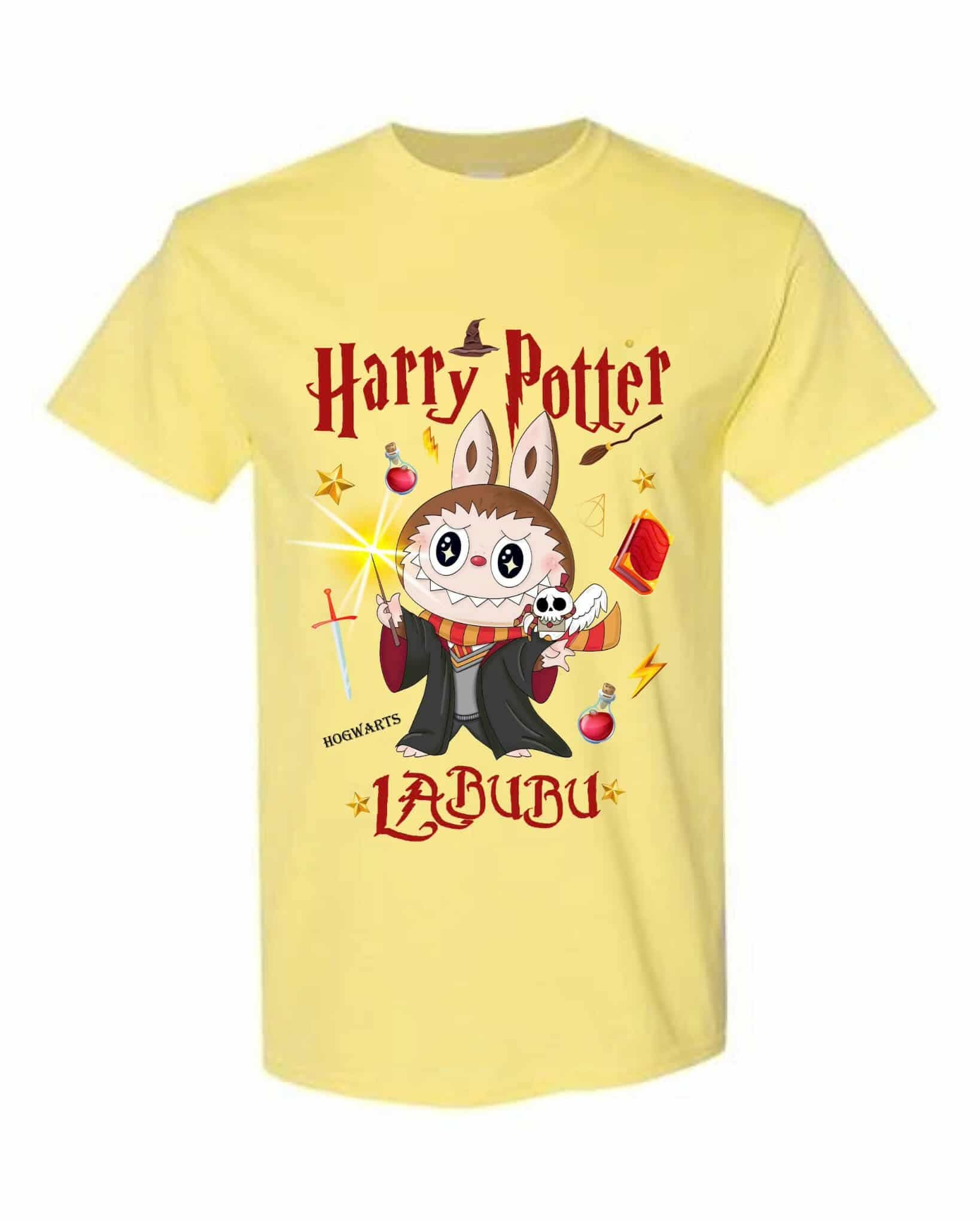 [Kid size] Harry Potter Labubu  T-Shirt – Cute Wizard Graphic Tee, 100% Cotton