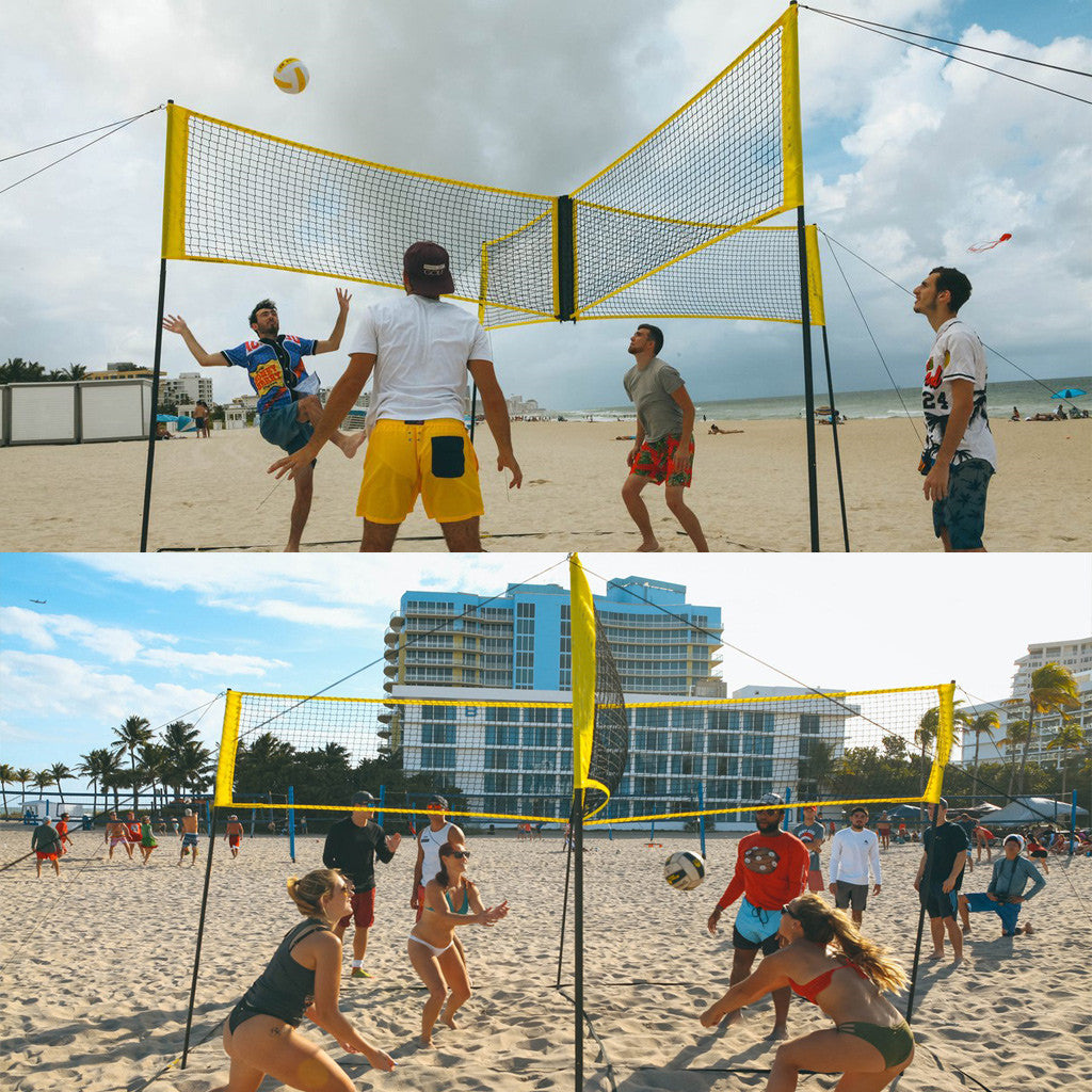 PE Standard Volleyball Net – Indoor Outdoor Beach Court Net 2mm/4mm Rope