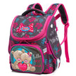 Cute Owl & Cartoon Print Girls' School Backpack – 14-Inch Nylon Kids Bag (SUV, Car, Owl, Bear)