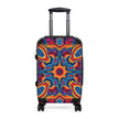 Kaleidoscope Pattern Carry-On Suitcase – Vibrant Boho Travel Luggage