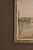 RIVES PAISIBLES, CADRE VINTAGE ARGENT