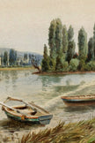 RIVES PAISIBLES, CADRE VINTAGE ARGENT