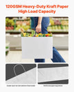 VEVOR Kraft Paper Bags with Handles  Large Eco-Friendly Bags