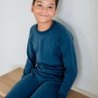 Youth Bamboo Fleece Raglan Pullover | Navy