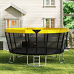 15 FT Outdoor Trampoline ASTM Compliant Recreational Trampoline with Non-Slip Ladder - Yellow