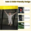 15 FT Outdoor Trampoline ASTM Compliant Recreational Trampoline with Non-Slip Ladder - Yellow