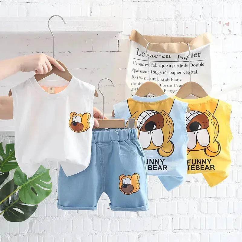 Children's Clothing Boys Vest Suit Summer Casual Two piece for boys