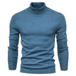 Men's Plain Slim Pullover Polo Sweatshirt Turtleneck Sweater Winter Casual Tops Men