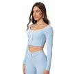Quick-dry Training Running Sports Fitness Gym Crop Workout top for women