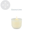 Mini Coconut Lime Candle with Refreshing Tropical Scent by Aromabotanical