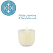 Mini Jasmine & Sandalwood Candle with Tranquil Scent by Aromabotanical
