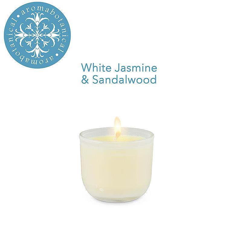 Mini Jasmine & Sandalwood Candle with Tranquil Scent by Aromabotanical