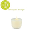 Mini Lemongrass & Ginger Candle with Soothing Scent by Aromabotanical