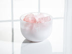 Rose Quartz Crystal Fragrance Bowl with Nurturing Love & Sandalwood Scent by Aromabotanical