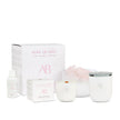 Rose Quartz Crystal Fragrance Bowl with Nurturing Love & Sandalwood Scent by Aromabotanical