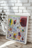 RYTHME CHROMATIQUE, Oeuvre sur toile étirée