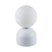 Miki Modern Glass Globe Table Lamp for Bedroom Nightstand, Living Room & Ambient Accent Lighting
