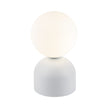 Miki Modern Glass Globe Table Lamp for Bedroom Nightstand, Living Room & Ambient Accent Lighting