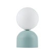 Miki Modern Glass Globe Table Lamp for Bedroom Nightstand, Living Room & Ambient Accent Lighting