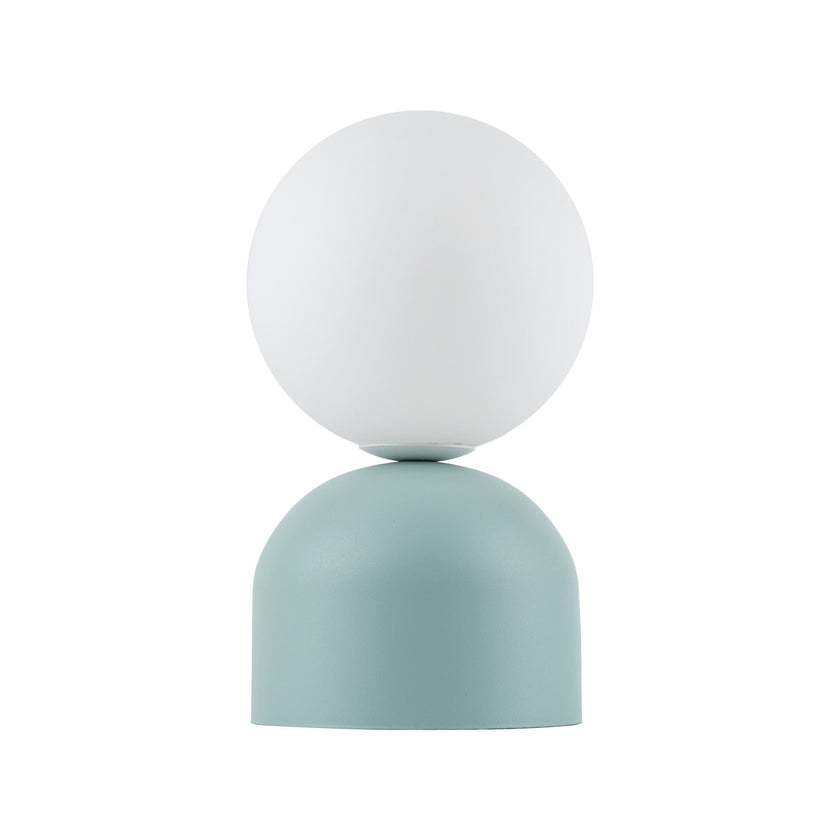 Miki Modern Glass Globe Table Lamp for Bedroom Nightstand, Living Room & Ambient Accent Lighting