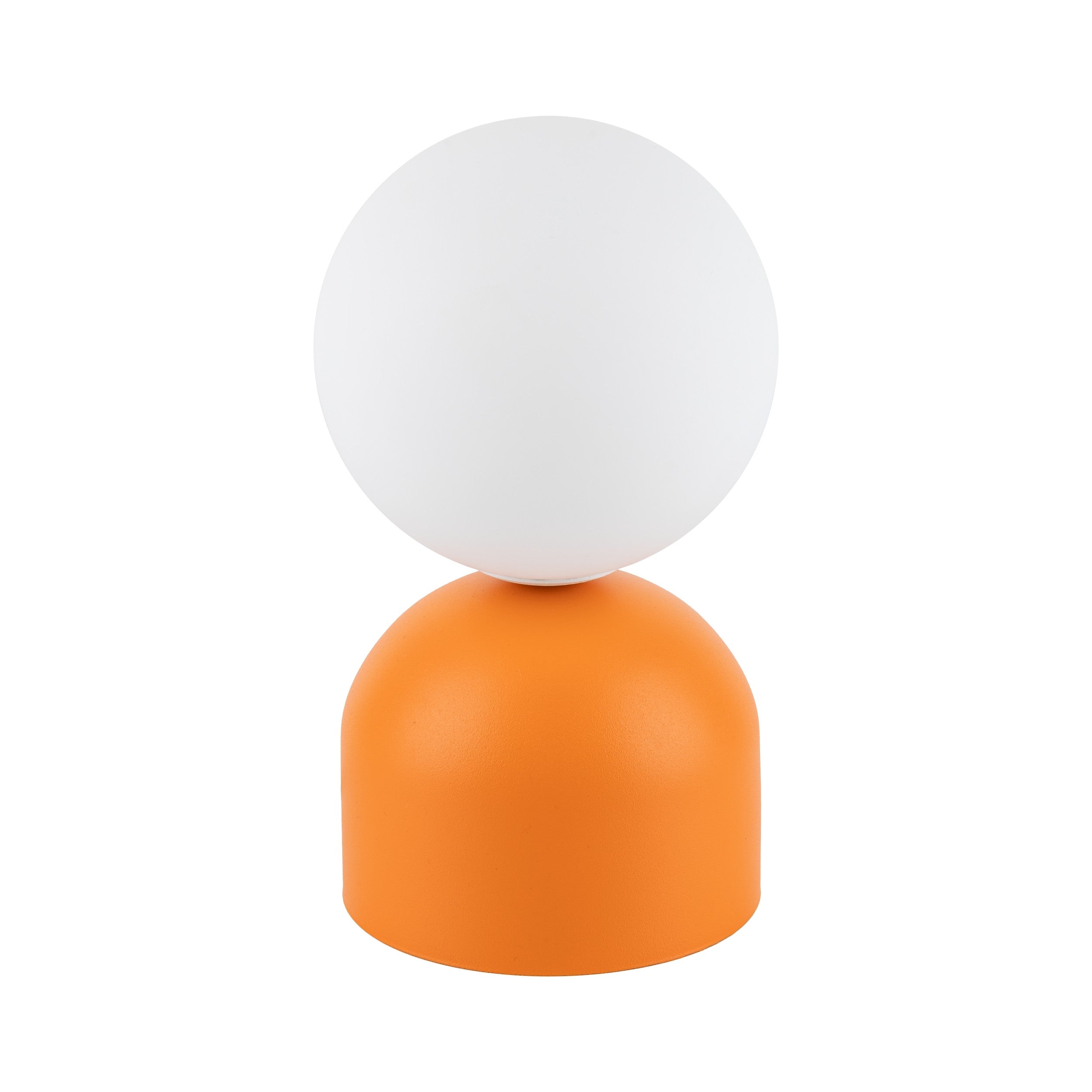 Miki Modern Glass Globe Table Lamp for Bedroom Nightstand, Living Room & Ambient Accent Lighting