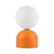 Miki Modern Glass Globe Table Lamp for Bedroom Nightstand, Living Room & Ambient Accent Lighting