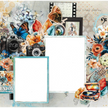3Quarter Designs Cerulean Score 12x12 Design Paper & Diecuts Set