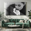 Wall art between fingers