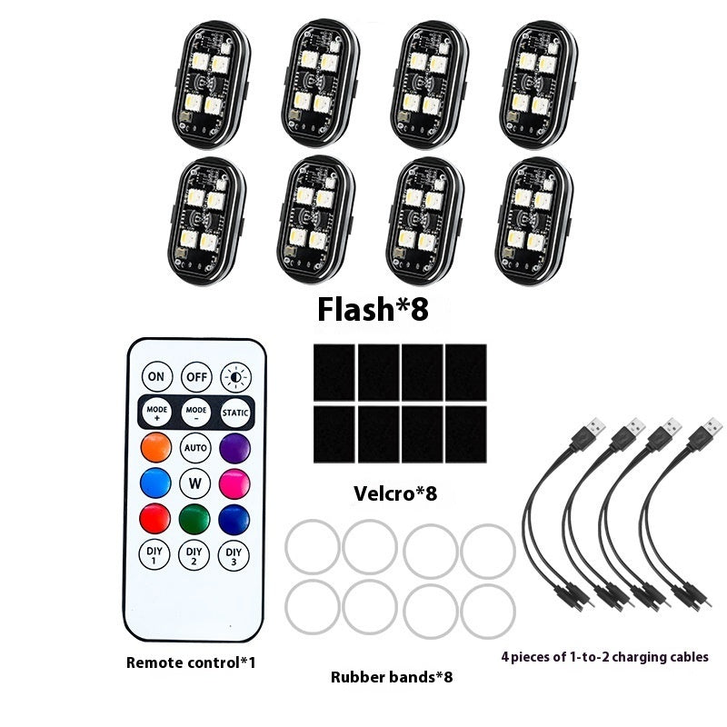 Wireless Motorcycle Warning Light with Remote Control – LED Safety Strobe Light Canada