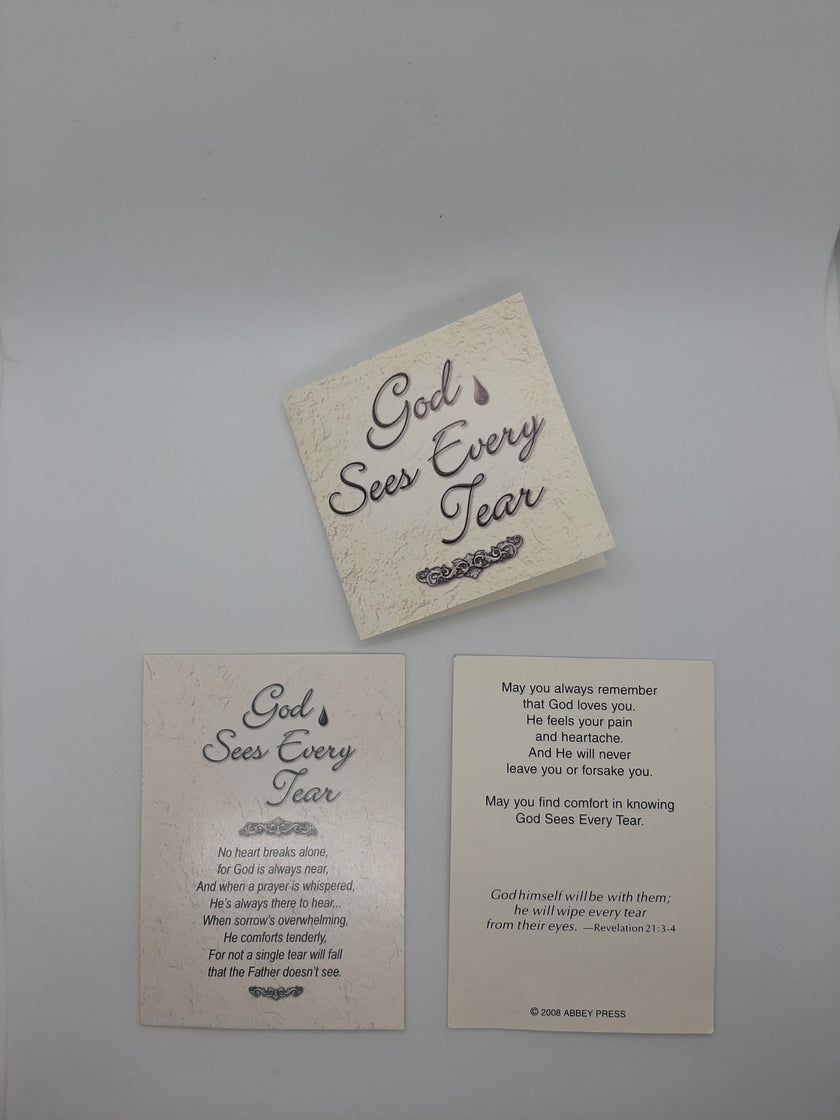 God Sees Every Tear Memorial Tabletop Frame