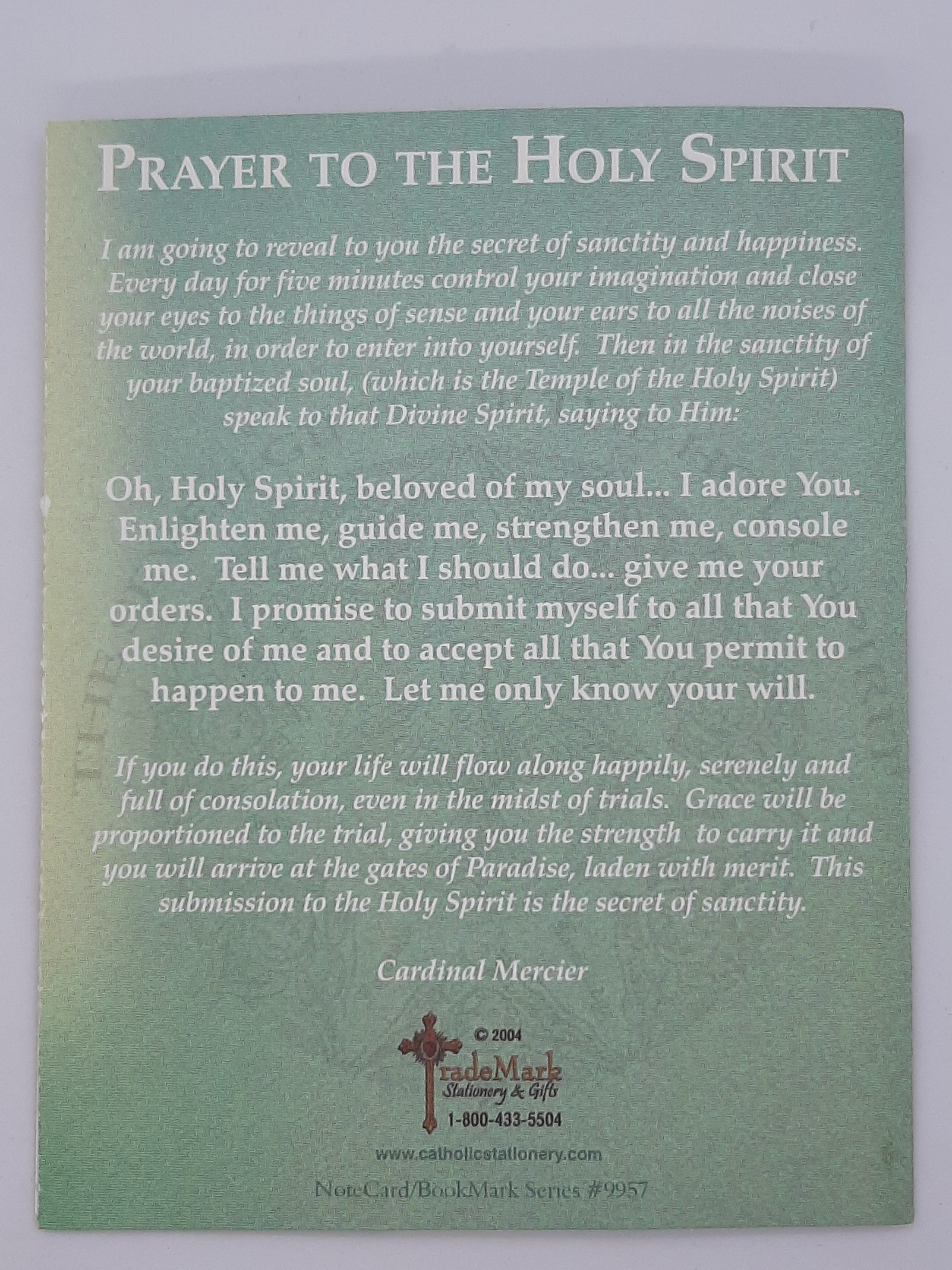 Come Holy Spirit Card