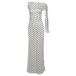 Women's Polka Dot Sheath Dress – High Waist Sleeveless Maxi Dress Canada USA